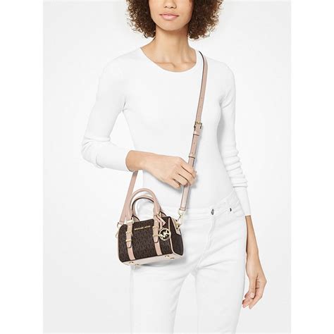 michael kors bedford legacy extra-small logo duffle crossbody bag